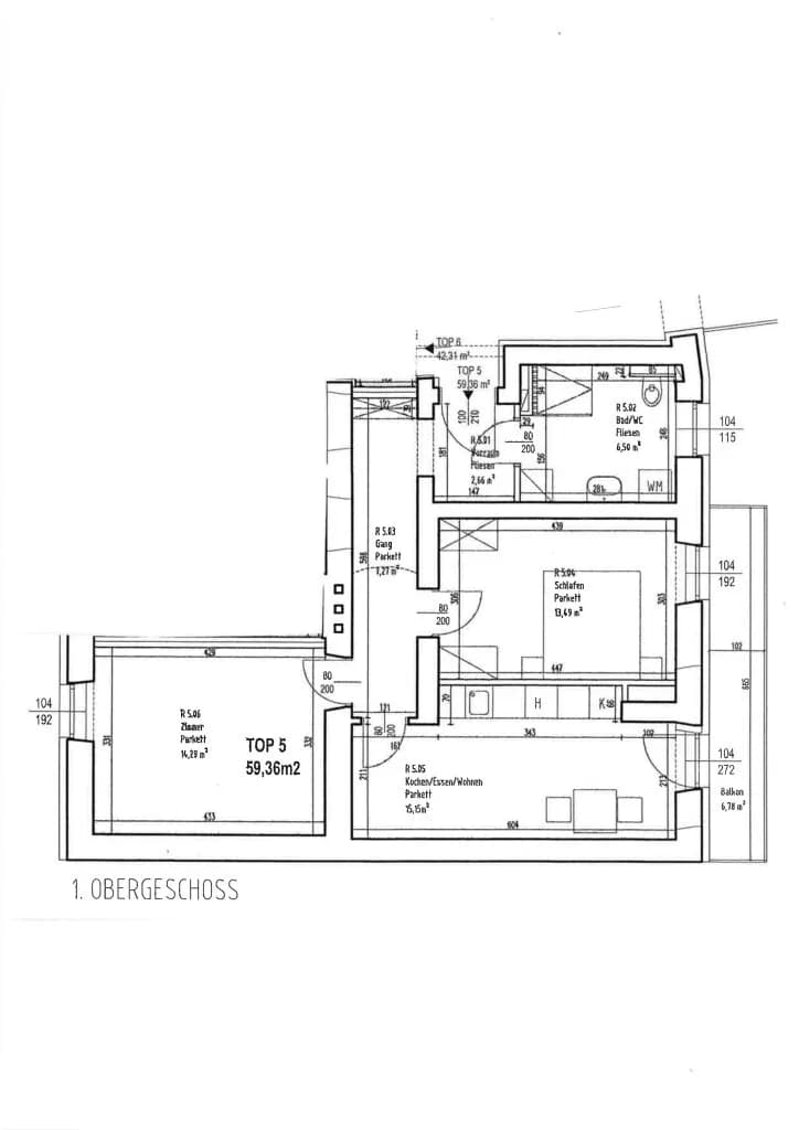 2-Zimmer-Wohnung mieten in Graz – 59,36 m², € 780 – Bild 18 von 18