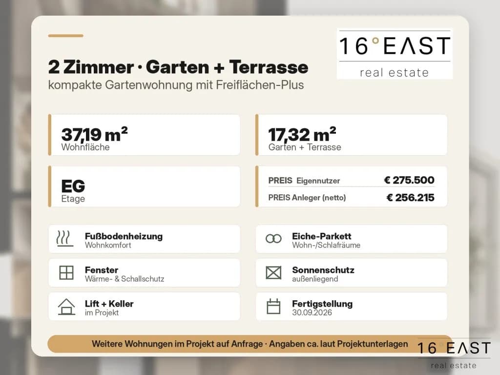 2-Zimmer-Wohnung kaufen in Wien – 37,19 m², € 256.215 – Bild 5 von 9