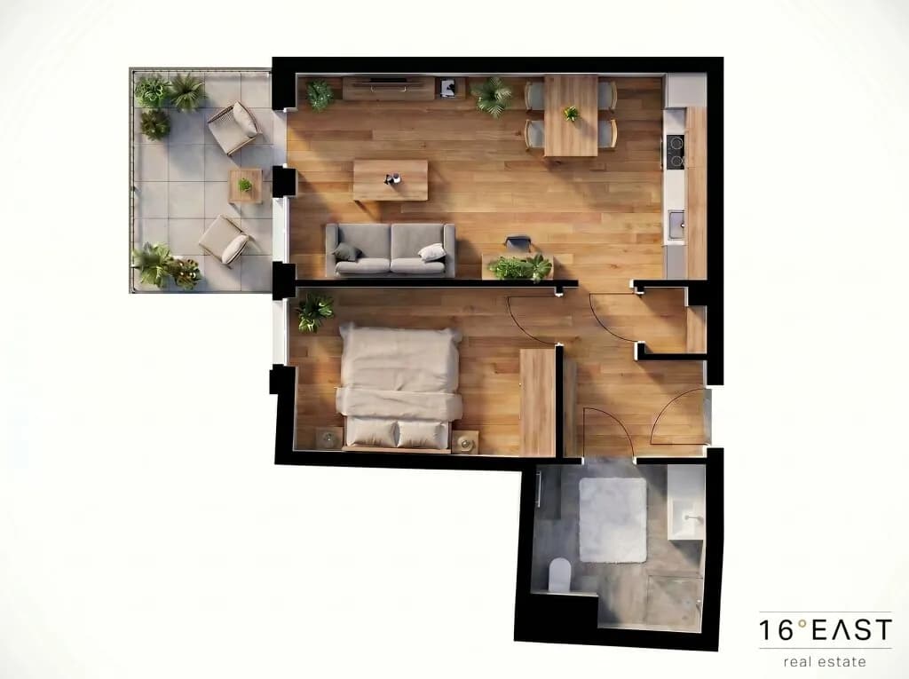 2-Zimmer-Wohnung kaufen in Wien – 46,55 m², € 269.235 – Bild 3 von 8