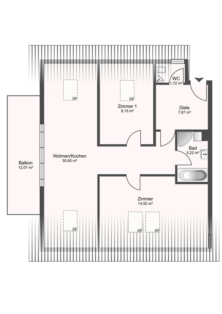 3-Zimmer-Wohnung kaufen in Salzburg-Umgebung – 69,8 m², € 379.000 – Bild 15 von 16