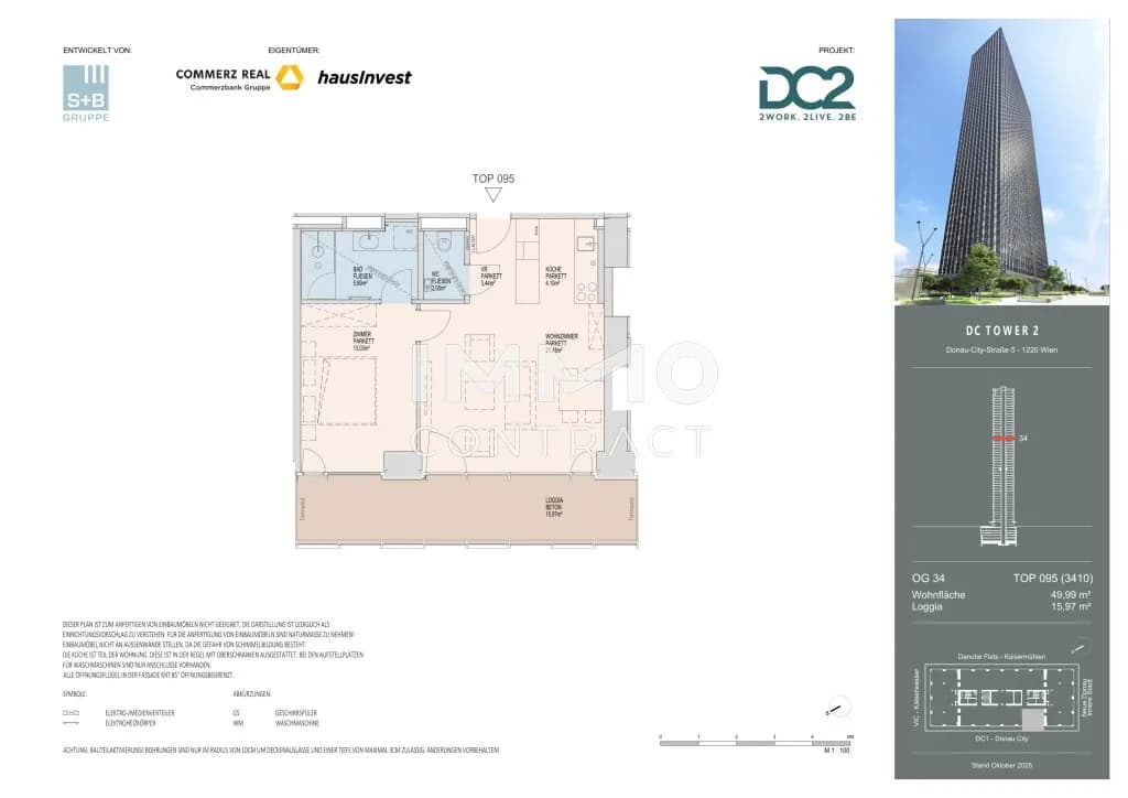 2-Zimmer-Wohnung mieten in Wien – 49,99 m², € 1.750 – Bild 20 von 20