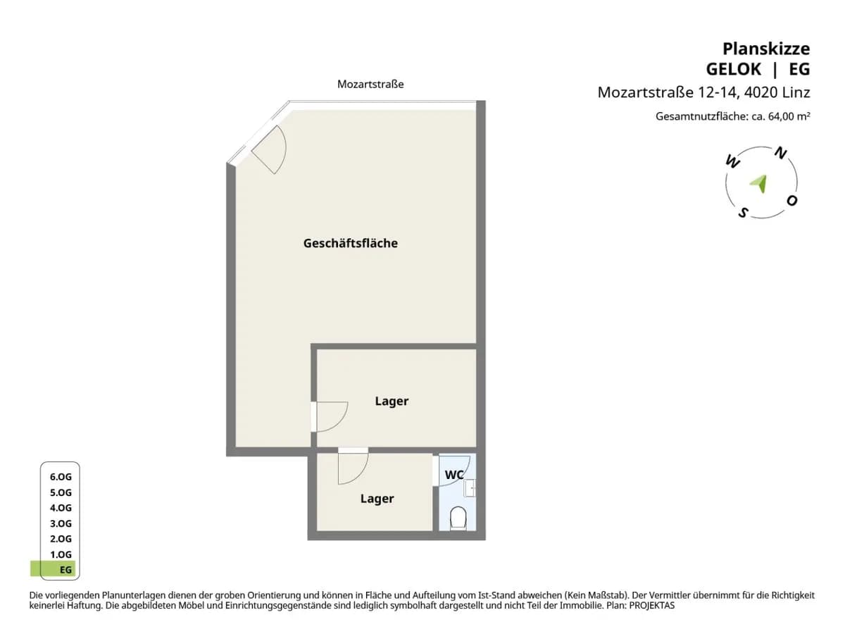 Gewerbeimmobilie mieten in Linz – 64 m², € 2.107 – Bild 11 von 11