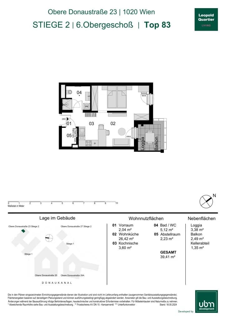 1-Zimmer-Wohnung kaufen in Wien – 39,41 m², € 483.000 – Bild 14 von 14