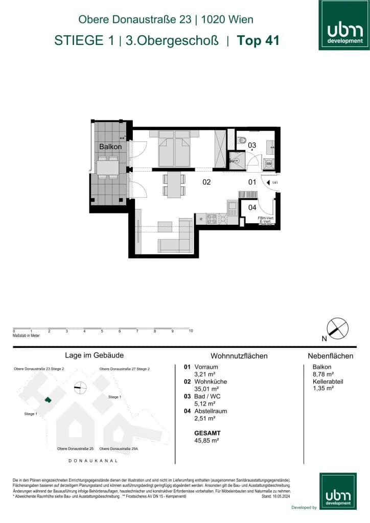 1-Zimmer-Wohnung kaufen in Wien – 45,85 m², € 481.000 – Bild 14 von 14