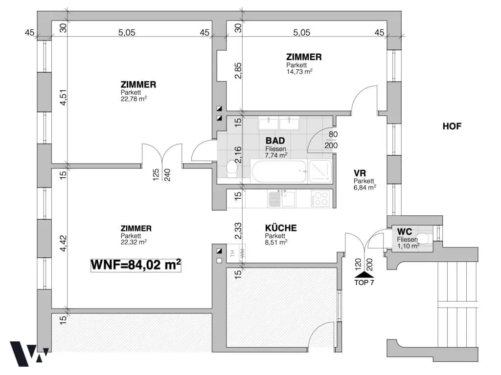 3-Zimmer-Wohnung kaufen in Wien – 84 m², € 680.000 – Bild 21 von 21