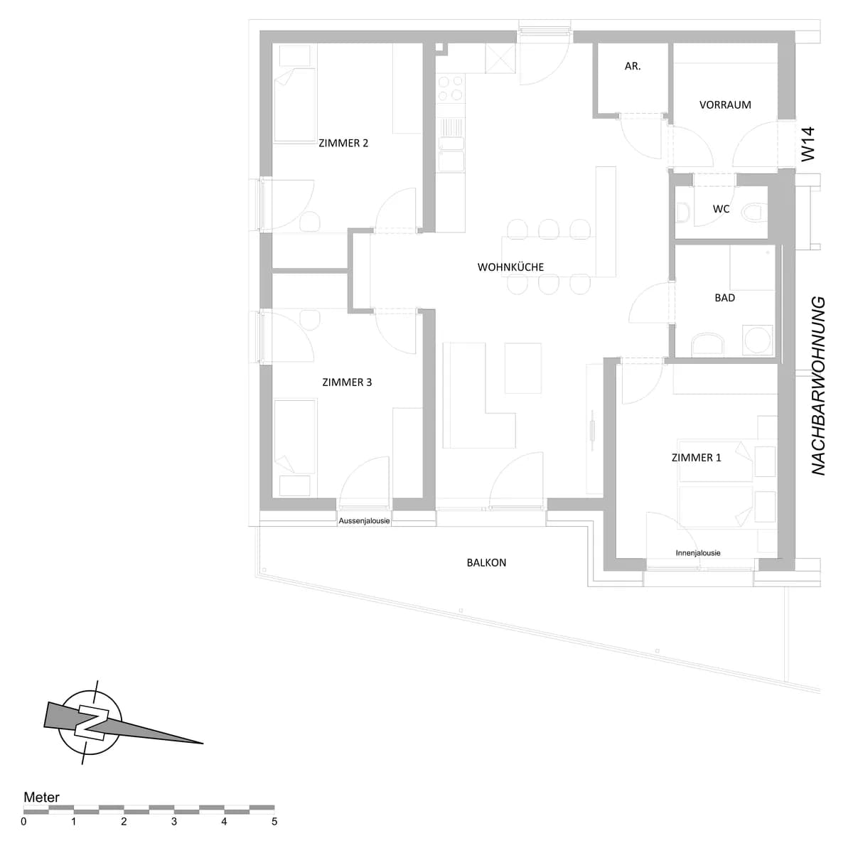 4-Zimmer-Wohnung mieten in Murtal – 93,19 m², € 1.093 – Bild 3 von 3