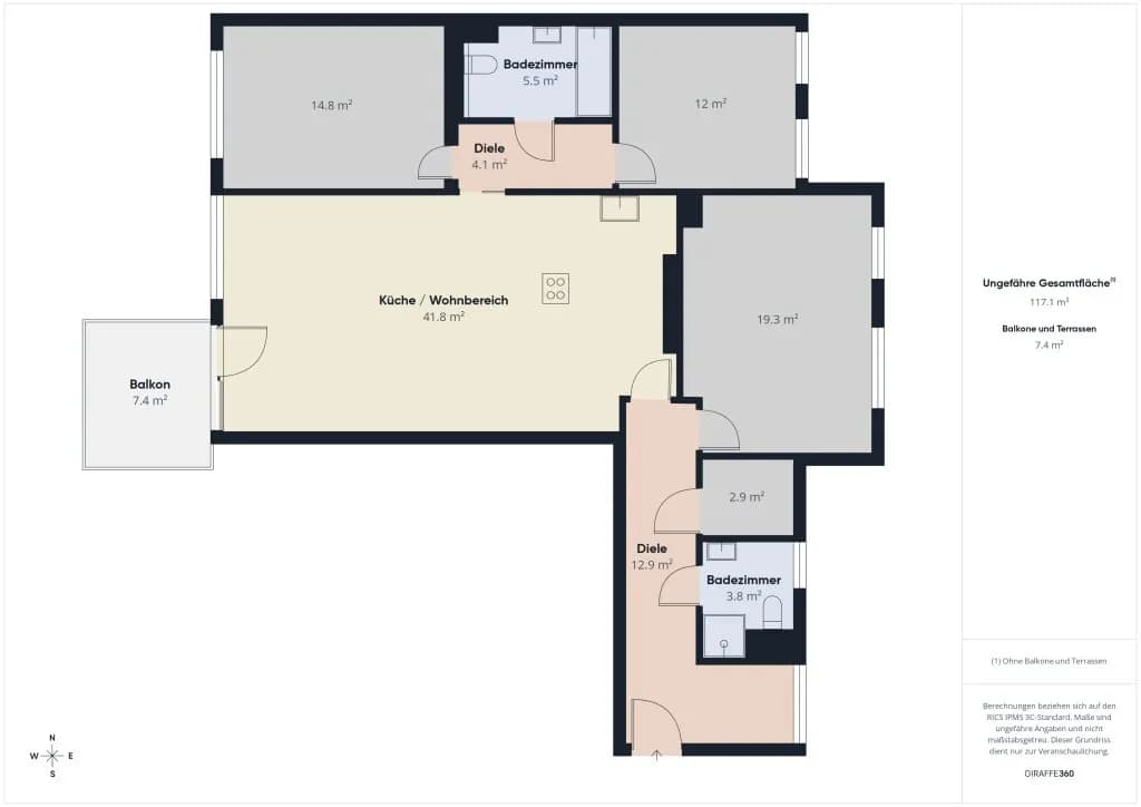 4-Zimmer-Wohnung kaufen in Wien – 115 m², € 499.000 – Bild 20 von 20