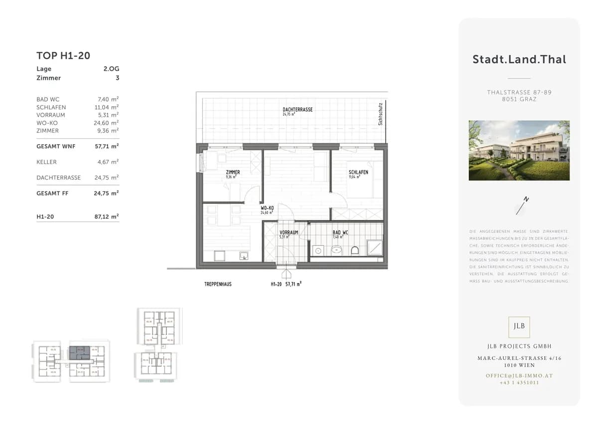 3-Zimmer-Wohnung kaufen in Graz – 57,71 m², € 260.000