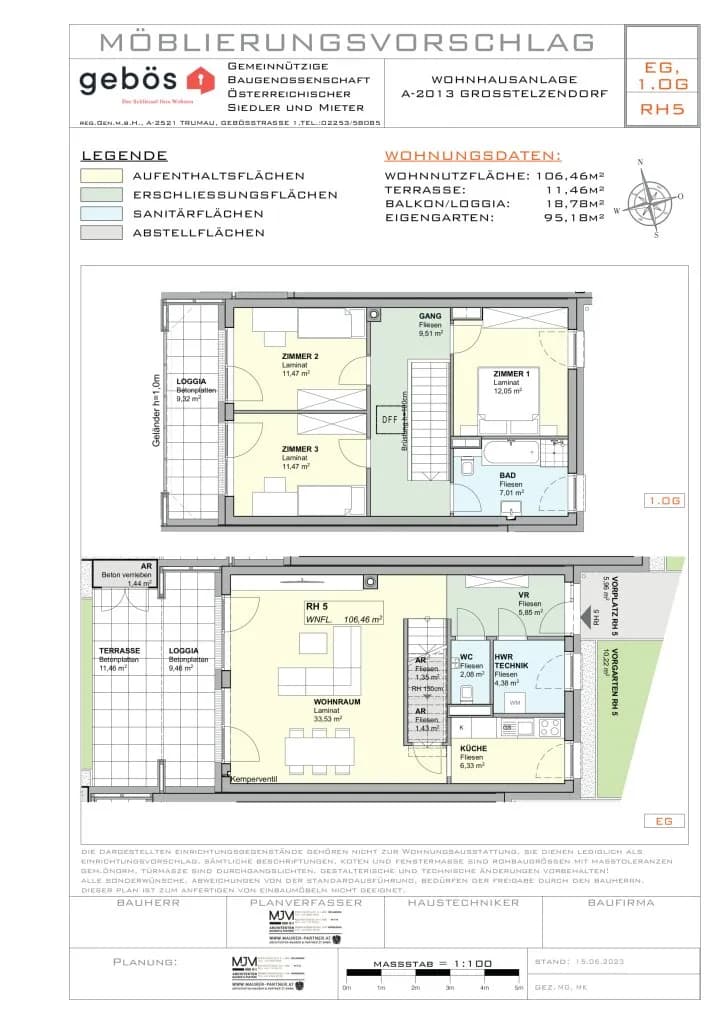 4-Zimmer-Haus mieten in Hollabrunn – 106,46 m², € 1.444 – Bild 28 von 29