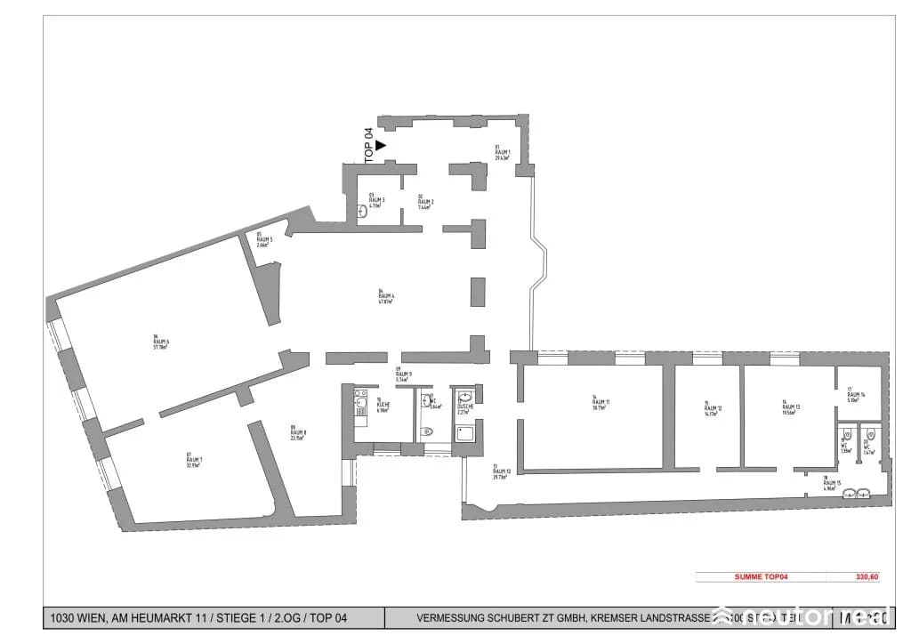 7-Zimmer-Gewerbeimmobilie mieten in Wien – 331 m², € 7.321 – Bild 28 von 28