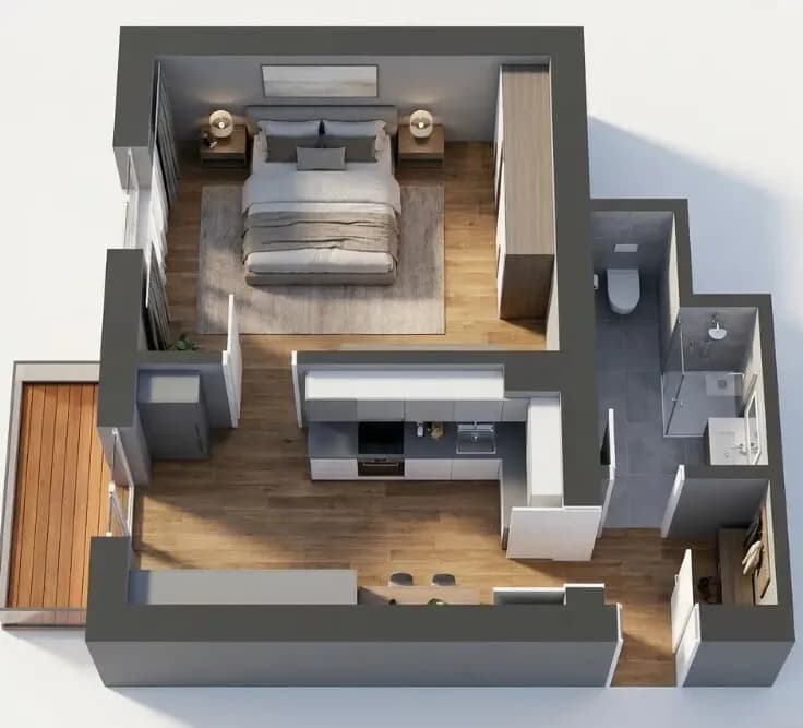 2-Zimmer-Wohnung mieten in Graz – 37,5 m², € 489 – Bild 2 von 14