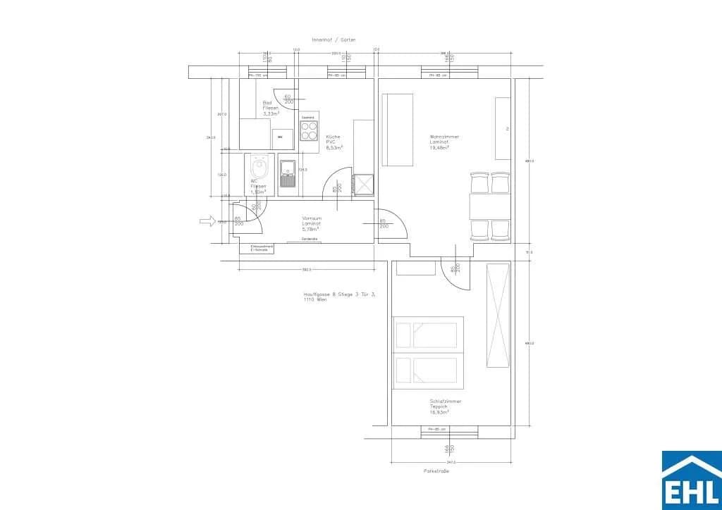 2-Zimmer-Wohnung kaufen in Wien – 55,15 m², € 210.000 – Bild 14 von 14