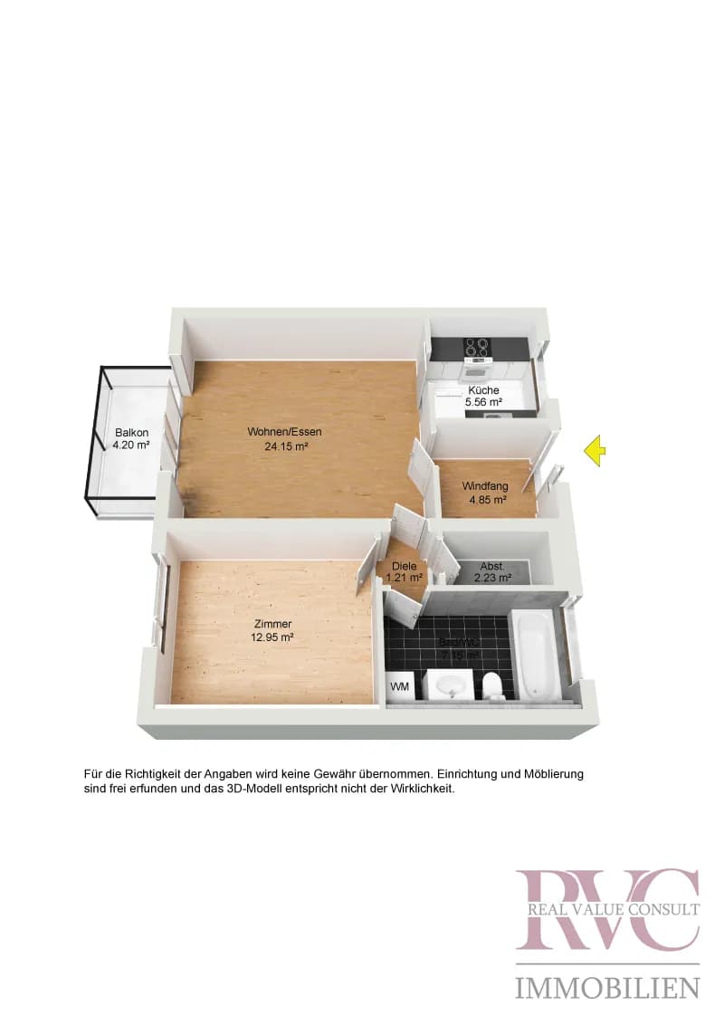 2-Zimmer-Wohnung kaufen in Kitzbühel – 58,03 m², € 399.000 – Bild 4 von 10