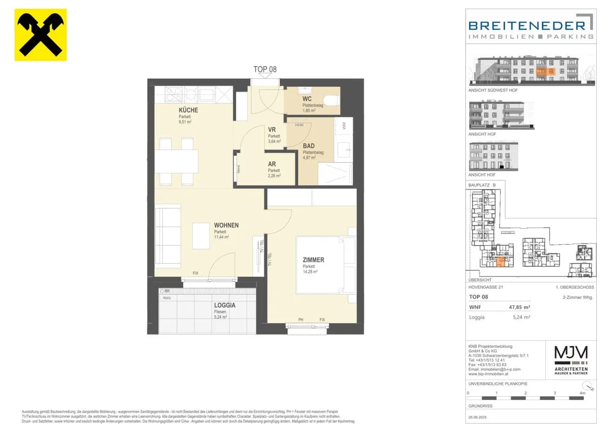 2-Zimmer-Wohnung kaufen in Korneuburg – 47,85 m², € 319.000 – Bild 8 von 8