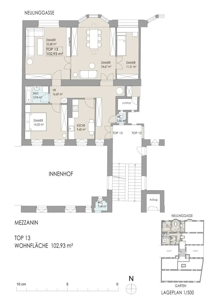 4-Zimmer-Wohnung kaufen in Wien – 102,93 m², € 839.000 – Bild 16 von 17