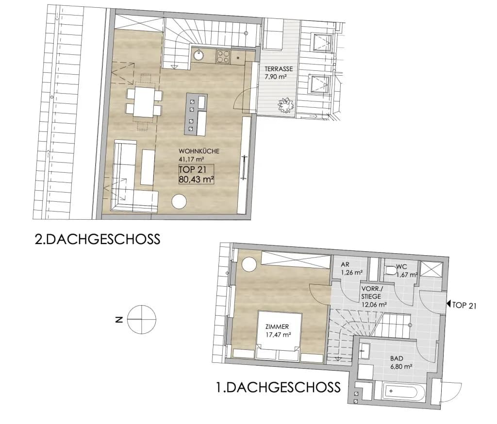 2-Zimmer-Wohnung kaufen in Wien – 80,43 m², € 539.000 – Bild 11 von 11