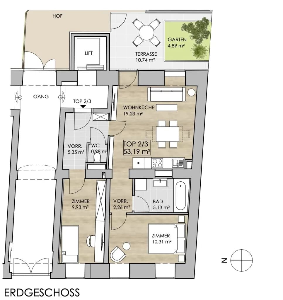 3-Zimmer-Wohnung kaufen in Wien – 57 m², € 319.000 – Bild 11 von 11