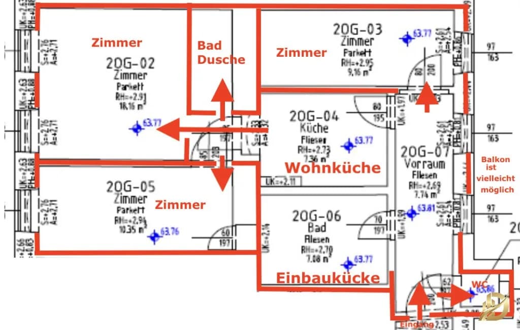4-Zimmer-Wohnung kaufen in Wien – 59,85 m², € 299.000 – Bild 22 von 22