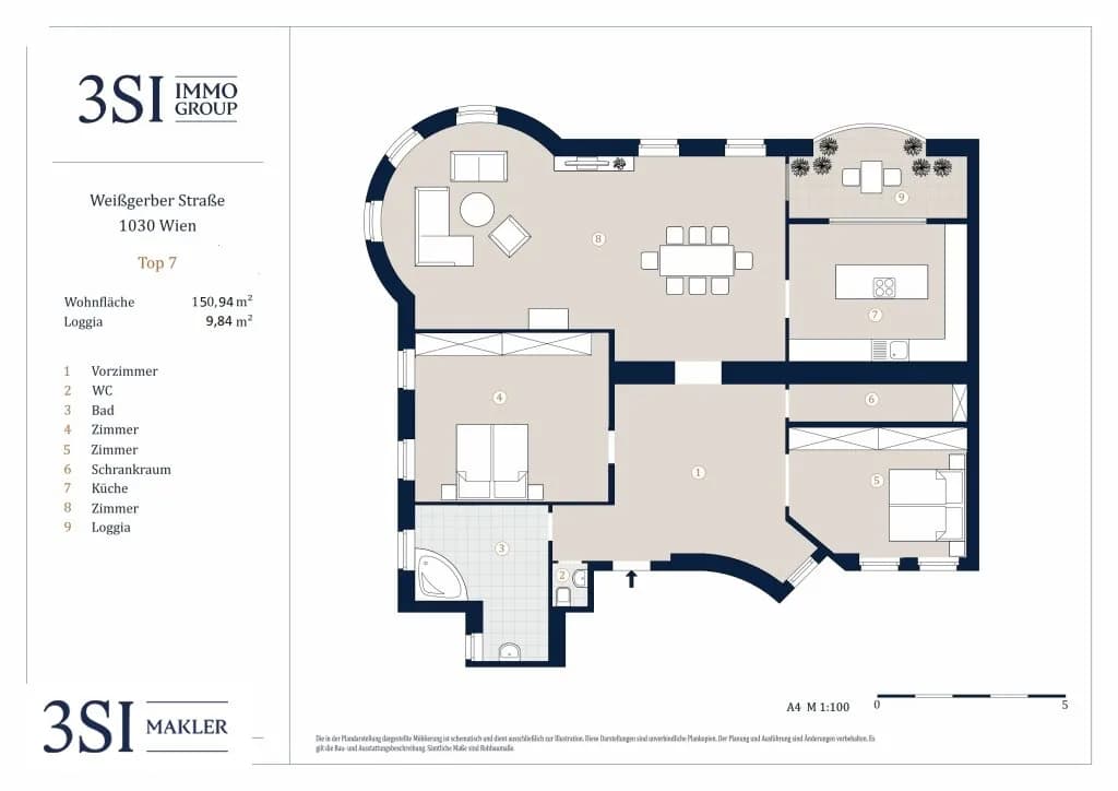 3-Zimmer-Wohnung kaufen in Wien – 150,94 m², € 1.195.000 – Bild 9 von 9