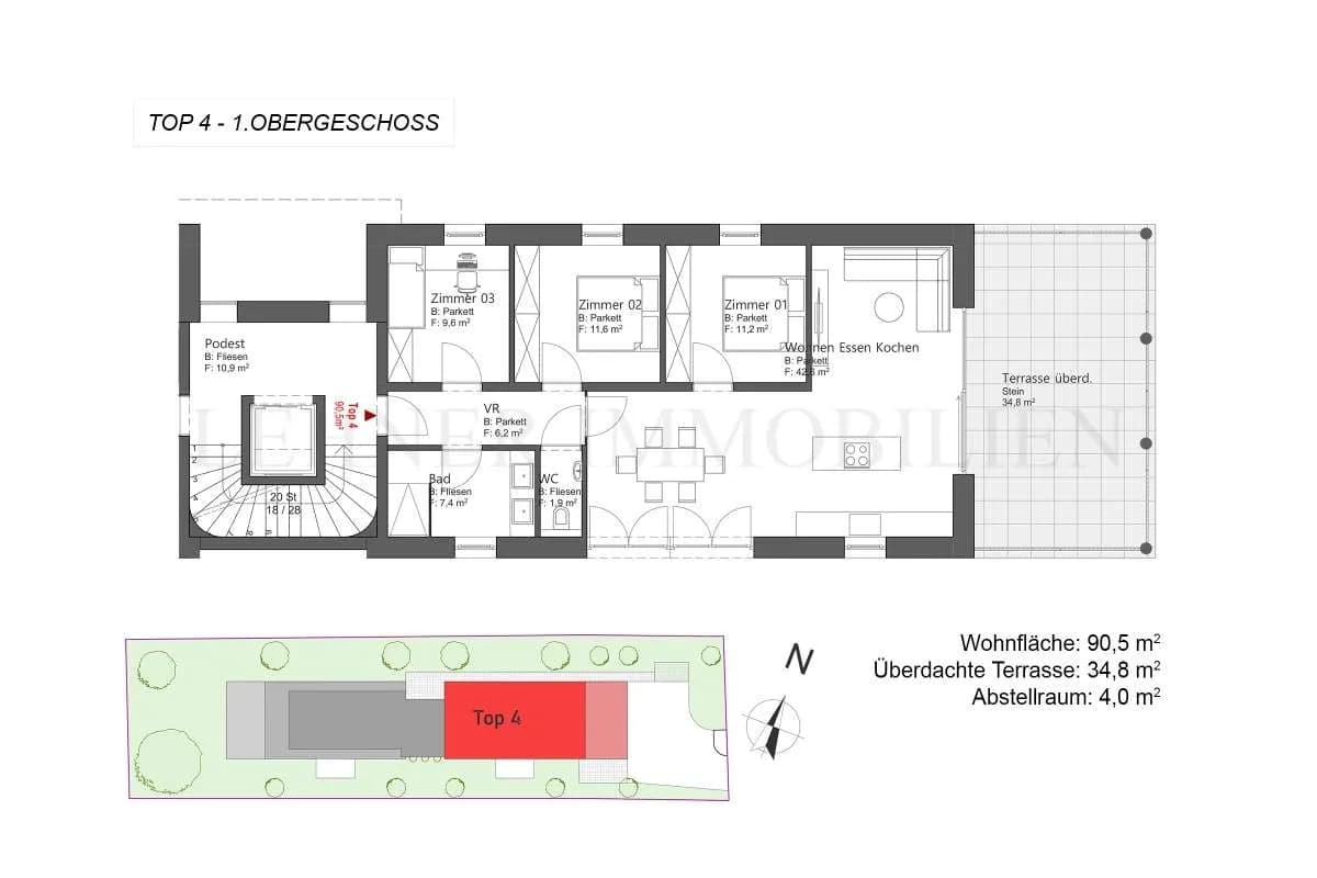 4-Zimmer-Wohnung kaufen in Graz – 90,5 m², € 524.700 – Bild 15 von 15