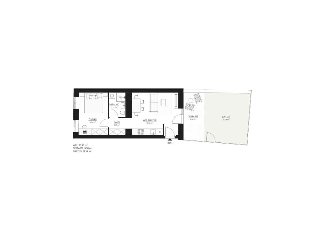 2-Zimmer-Wohnung kaufen in Wien – 36,77 m², € 304.999 – Bild 9 von 9