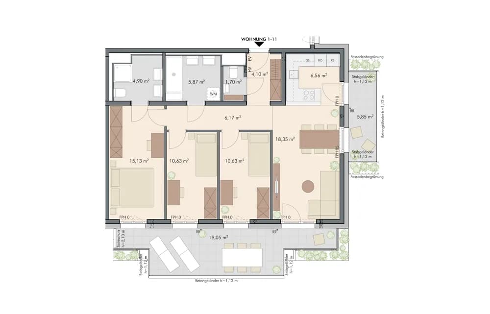 4-Zimmer-Wohnung kaufen in Wien – 84,04 m², € 538.000 – Bild 13 von 13