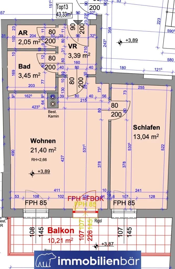 2-Zimmer-Wohnung kaufen in Linz – 43,33 m², € 199.000 – Bild 13 von 13