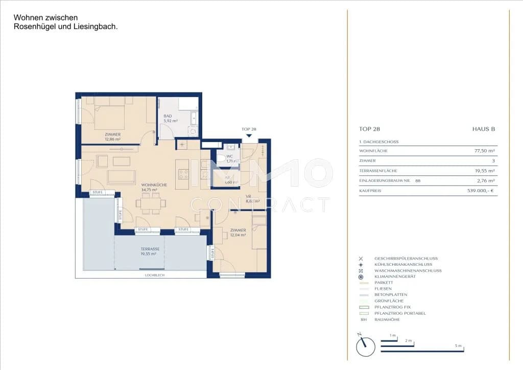 3-Zimmer-Wohnung kaufen in Wien – 77,5 m², € 539.000 – Bild 10 von 10