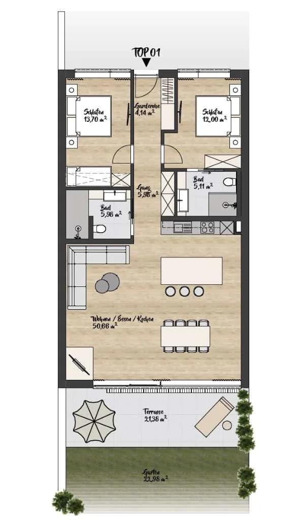 3-Zimmer-Wohnung kaufen in Imst – 97,57 m², € 594.000 – Bild 16 von 17