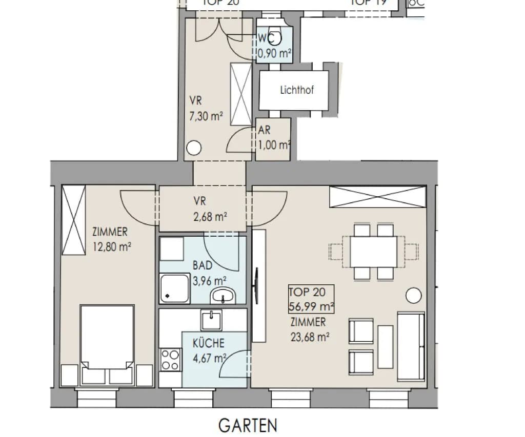 2-Zimmer-Wohnung kaufen in Wien – 56,9 m², € 479.000 – Bild 10 von 10