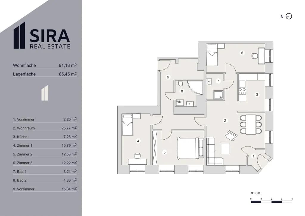 4-Zimmer-Wohnung kaufen in Wien – 94,18 m², € 419.000 – Bild 15 von 16
