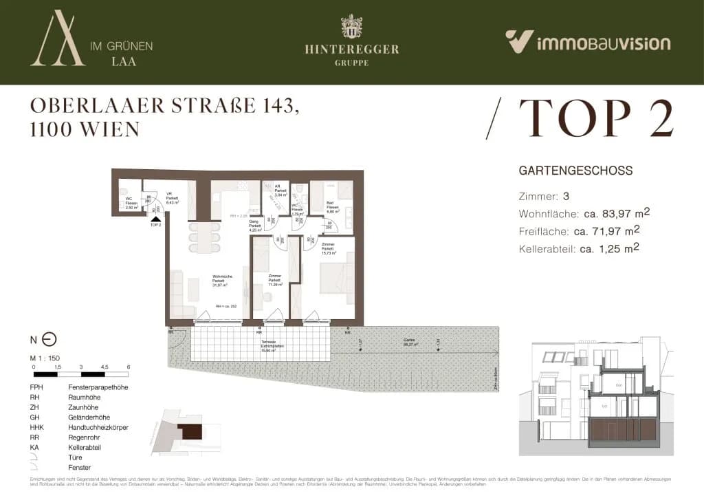 3-Zimmer-Wohnung kaufen in Wien – 83,97 m², € 579.000 – Bild 4 von 4