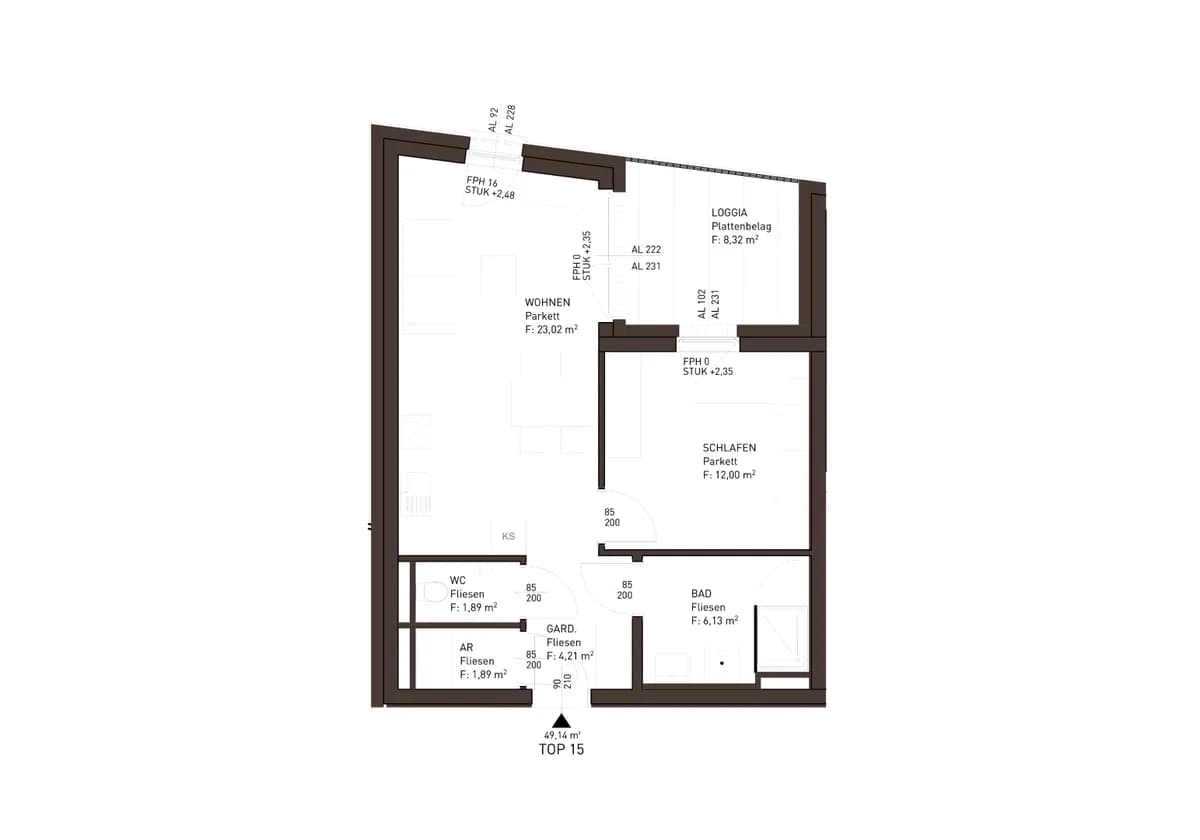 2-Zimmer-Wohnung kaufen in Gmunden – 49,14 m², € 347.000 – Bild 5 von 19