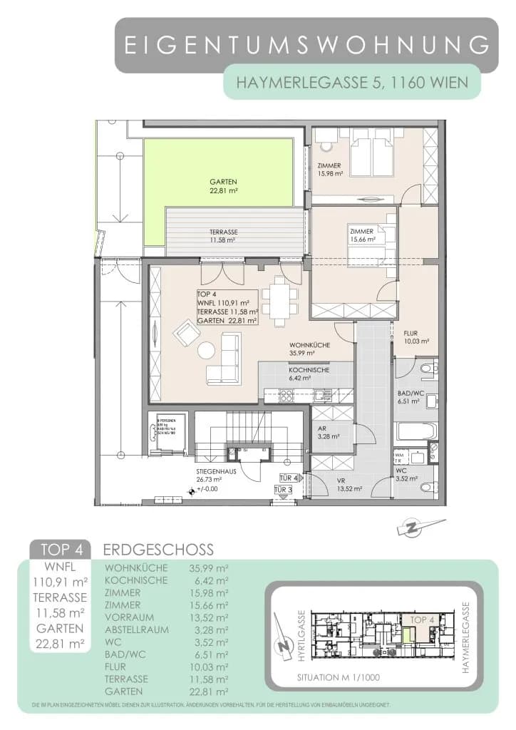 3-Zimmer-Wohnung kaufen in Wien – 110,91 m², € 540.000 – Bild 25 von 25
