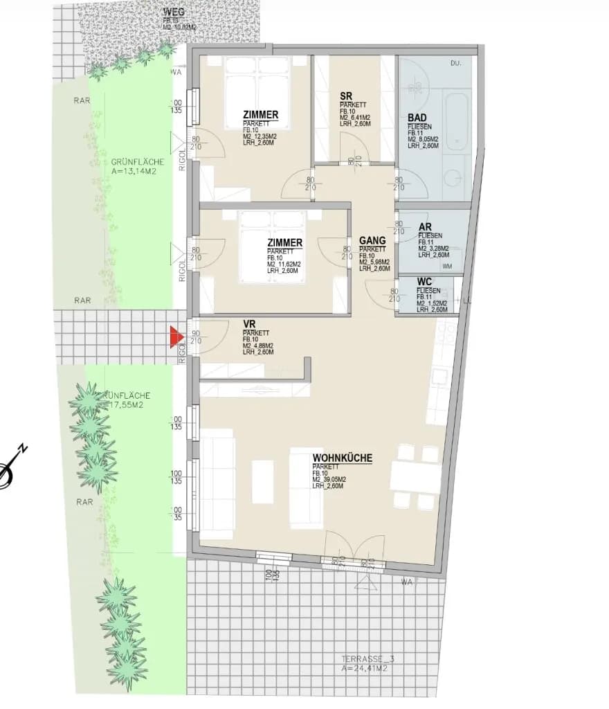 3-Zimmer-Wohnung kaufen in Baden – 93,14 m², € 395.000 – Bild 17 von 17