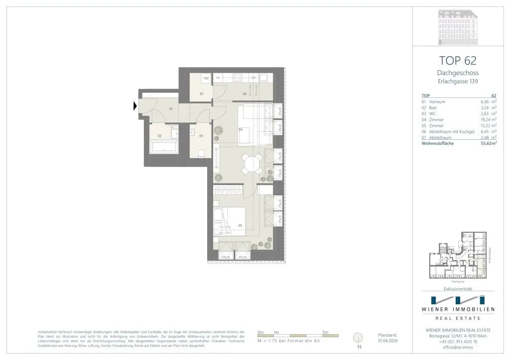 2-Zimmer-Wohnung kaufen in Wien – 55,62 m², € 300.350 – Bild 15 von 17