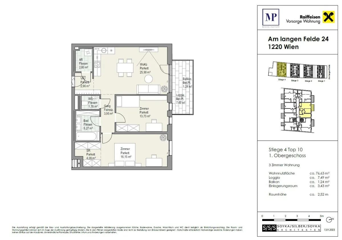 3-Zimmer-Wohnung kaufen in Wien – 76,63 m², € 548.200 – Bild 15 von 15