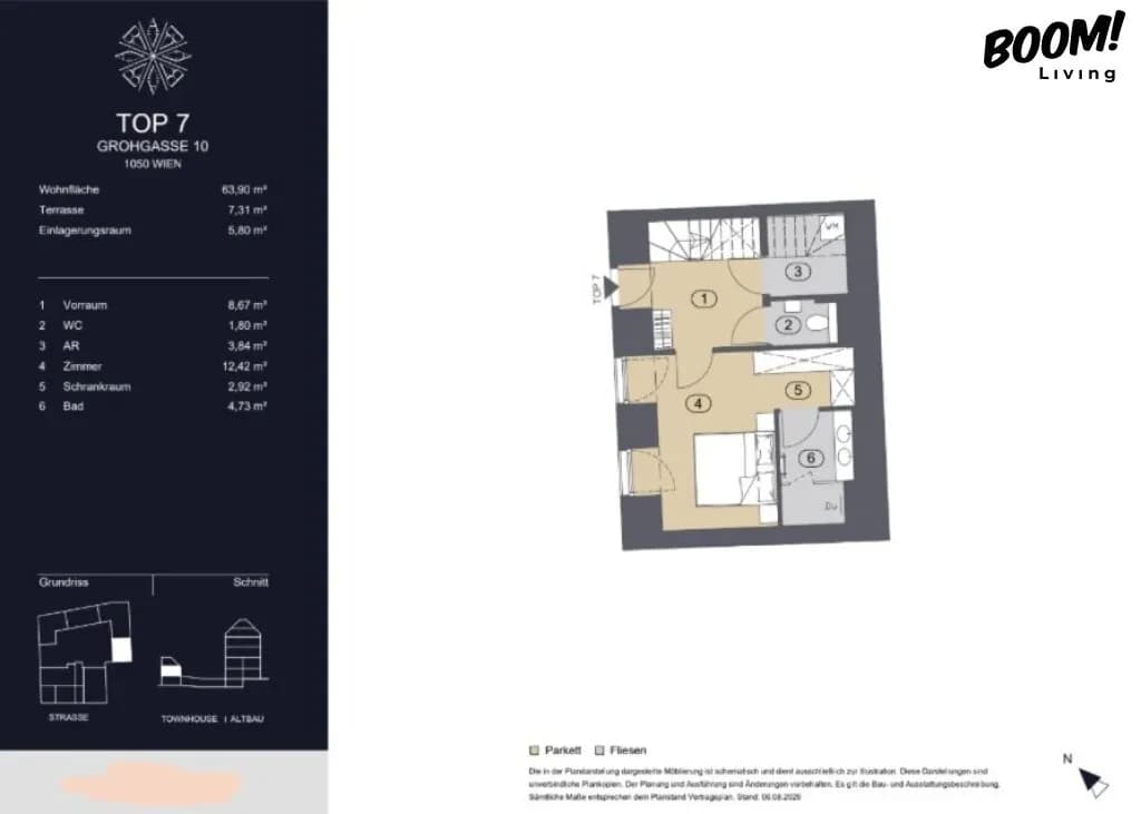 2-Zimmer-Wohnung kaufen in Wien – 67,55 m², € 640.000 – Bild 12 von 13