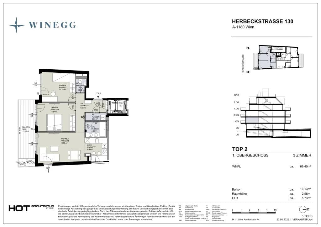 3-Zimmer-Wohnung kaufen in Wien – 69,29 m², € 940.000 – Bild 8 von 8