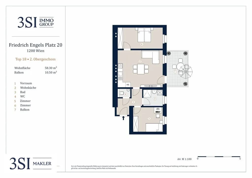 3-Zimmer-Wohnung kaufen in Wien – 58,96 m², € 355.000 – Bild 15 von 15