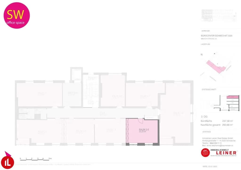 1-Zimmer-Gewerbeimmobilie mieten in Bruck an der Leitha – 23 m², € 397 – Bild 3 von 3