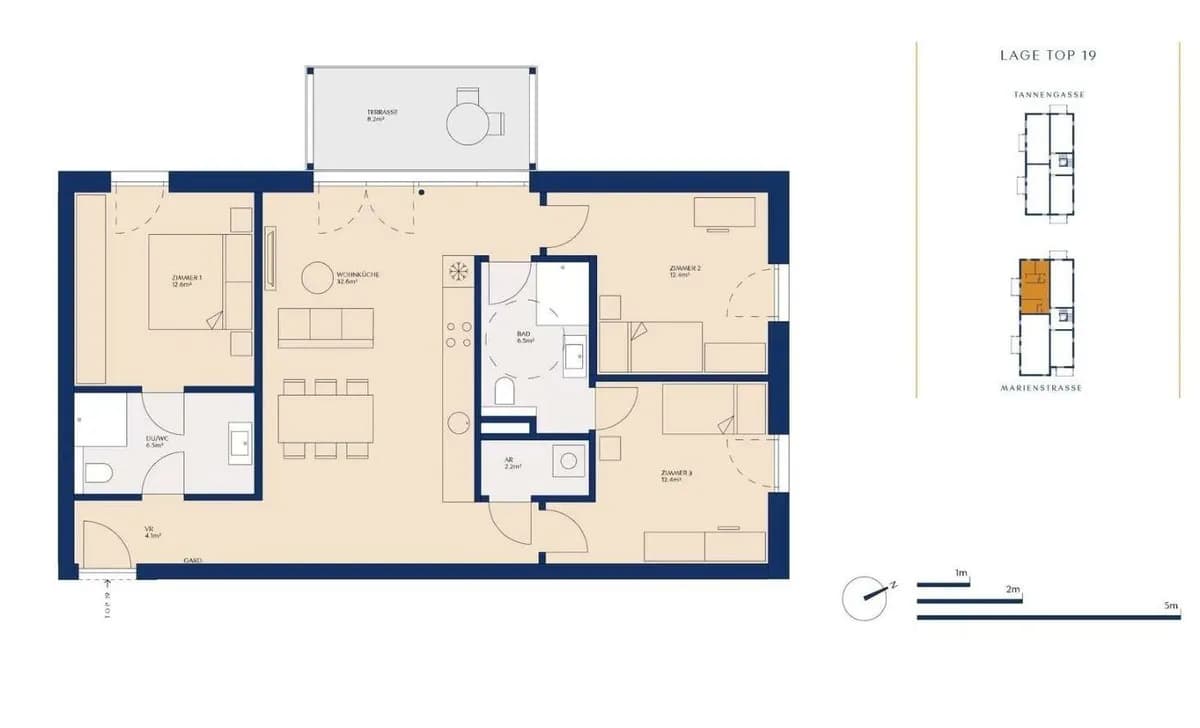 4-Zimmer-Wohnung kaufen in Feldkirch – 89,2 m², € 443.900 – Bild 2 von 9