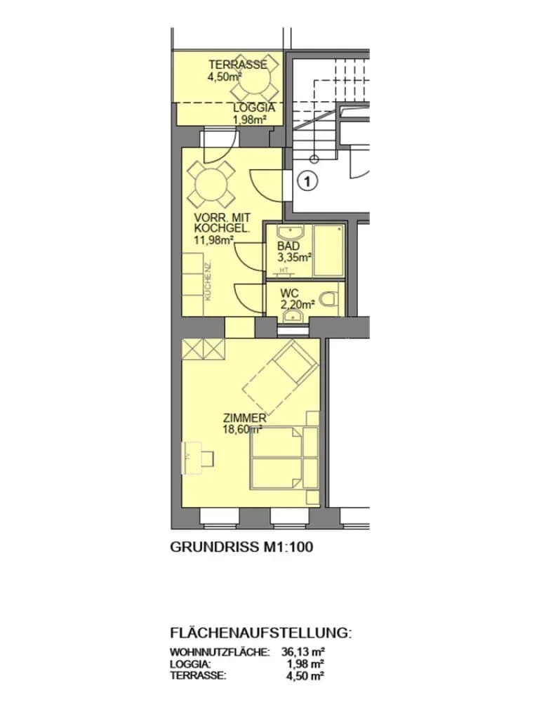 1-Zimmer-Wohnung kaufen in Wien – 35,33 m², € 240.000 – Bild 7 von 8