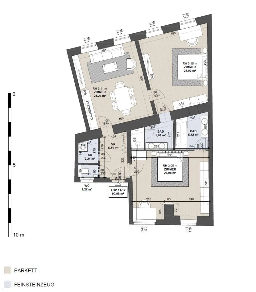 3-Zimmer-Wohnung kaufen in Wien – 90,98 m², € 699.000 – Bild 16 von 16