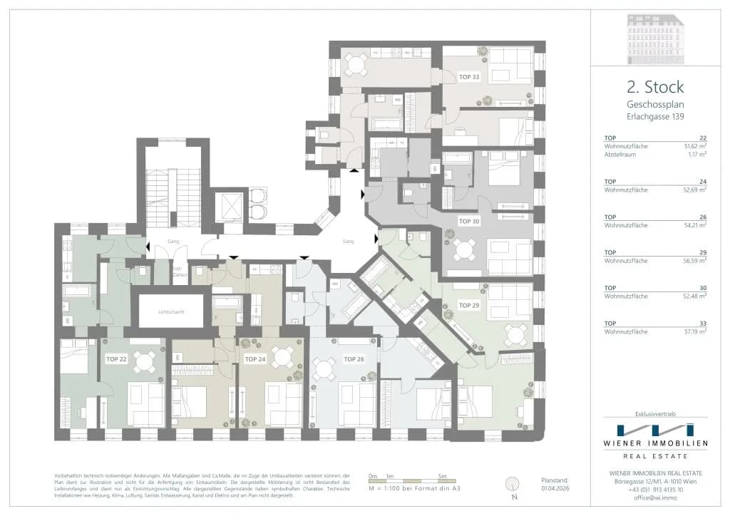 2-Zimmer-Wohnung kaufen in Wien – 51,62 m², € 185.064 – Bild 10 von 11