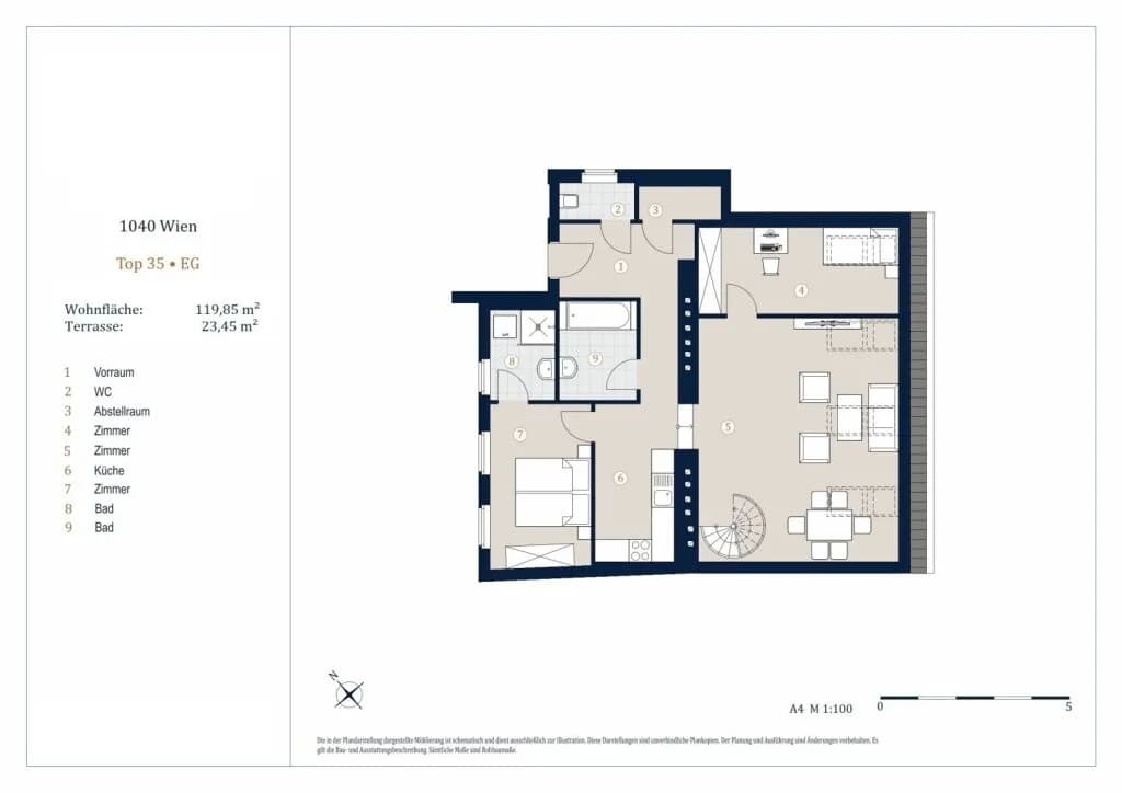 4-Zimmer-Wohnung kaufen in Wien – 119,85 m², € 990.000 – Bild 27 von 28