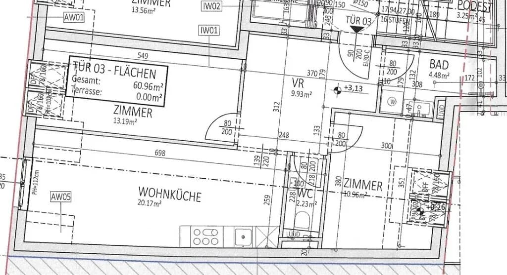 3-Zimmer-Wohnung kaufen in Wien – 60,96 m², € 396.240 – Bild 3 von 3