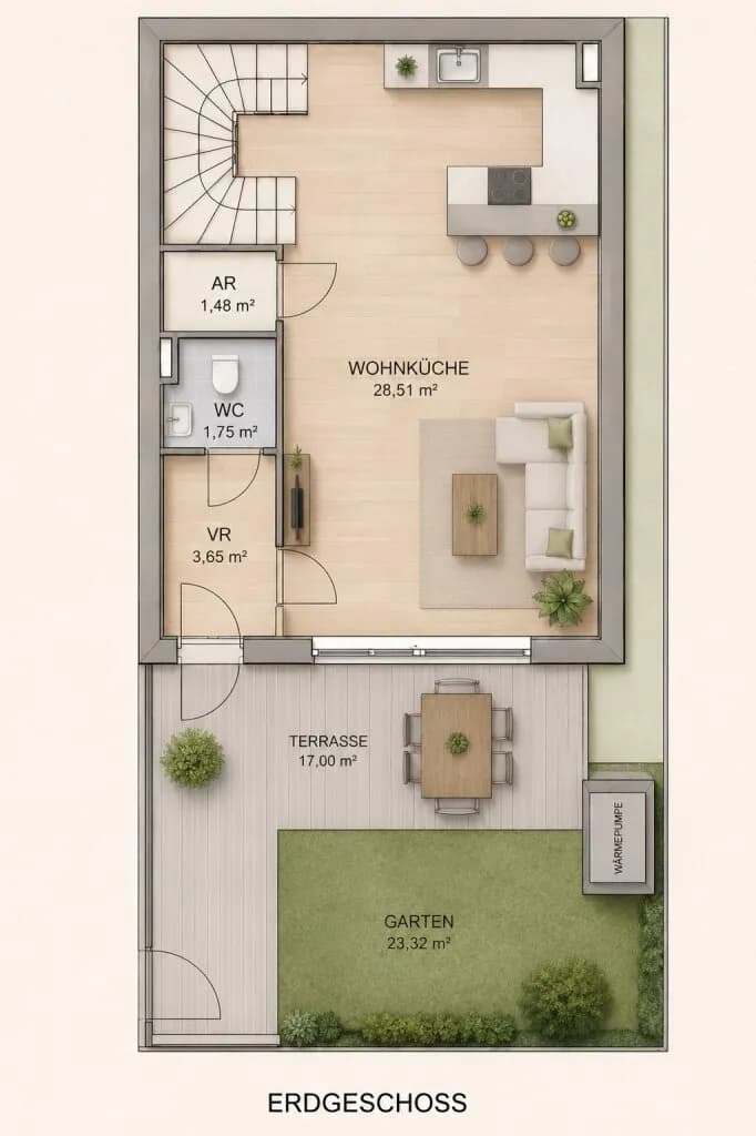 3-Zimmer-Haus kaufen in Wien – 67,33 m², € 481.410 – Bild 5 von 7