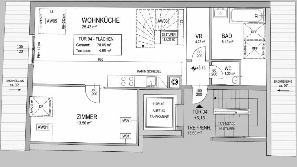 4-Zimmer-Wohnung kaufen in Wien – 78,05 m², € 540.110 – Bild 4 von 6