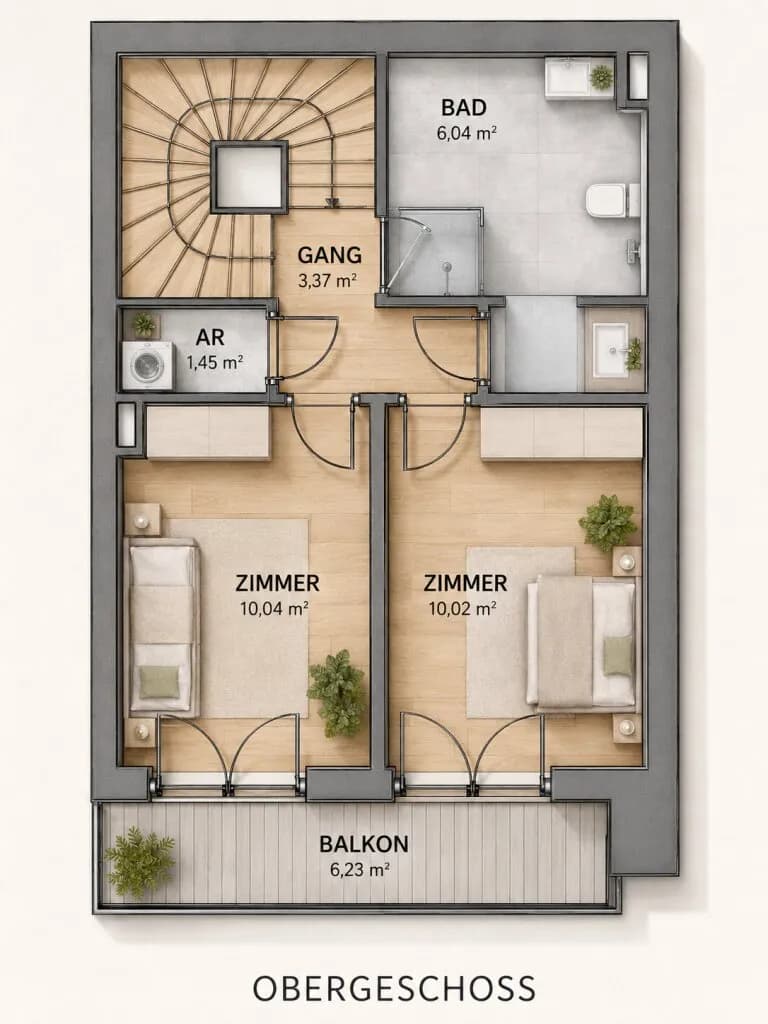3-Zimmer-Haus kaufen in Wien – 79,25 m², € 564.260 – Bild 5 von 6